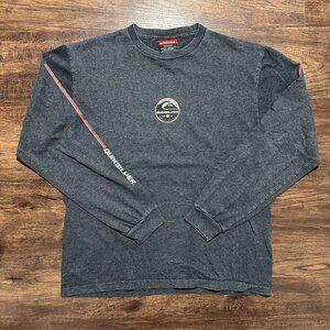 QUIKSILVER Vintage 90s Surf Long Sleeve Shirt - Made in USA Size M